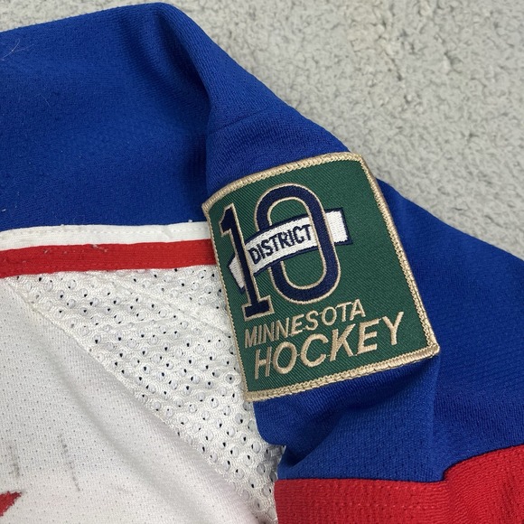 Vintage Cambridge Isanti‎ Bluejackets Hockey Jersey High School Minnesota MN - Picture 8 of 14